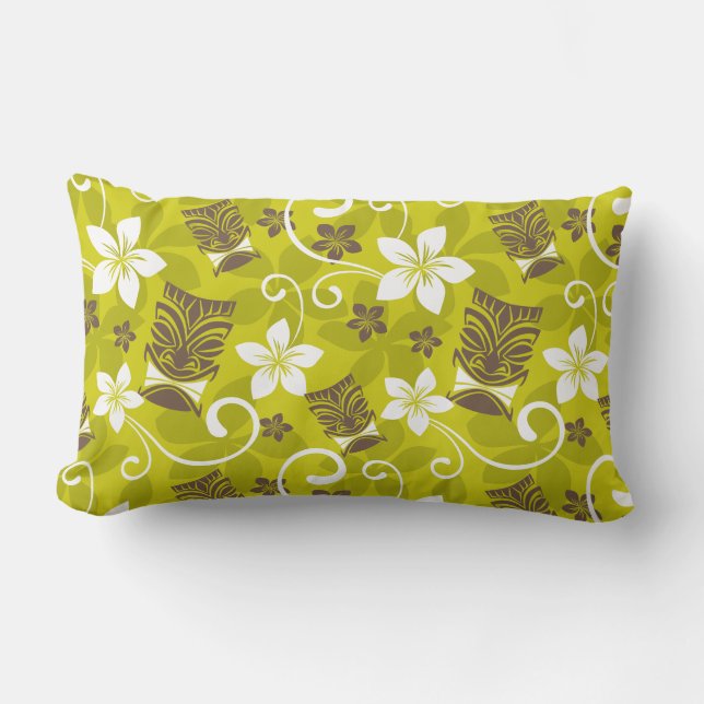 LUAU TIKI PATTERN LUMBAR CUSHION (Front)
