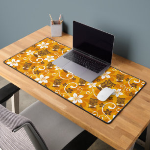 LUAU TIKI PATTERN (ORANGE) DESK MAT
