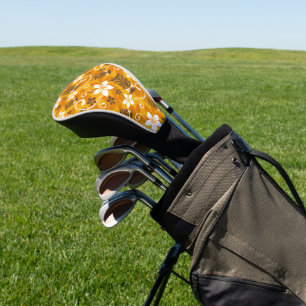 LUAU TIKI PATTERN (ORANGE) GOLF HEAD COVER