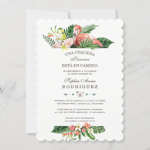 Luau Tropical Flowers Invitación de Baby Shower Invitation