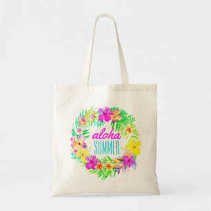 Luau Tropical Hawaiian Aloha Summer Tote Bag