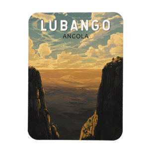 Lubango Angola Travel Art Vintage Magnet