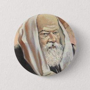 LUBAVITCHER REBBE 6 CM ROUND BADGE