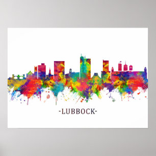 Lubbock Skyline Poster
