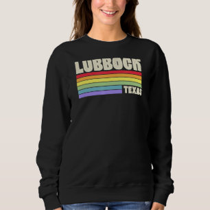 Lubbock Texas Pride Rainbow Flag Gay Pride Merch Q Sweatshirt
