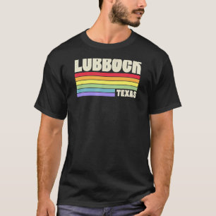 Lubbock Texas Pride Rainbow Flag Gay Pride Merch Q T-Shirt