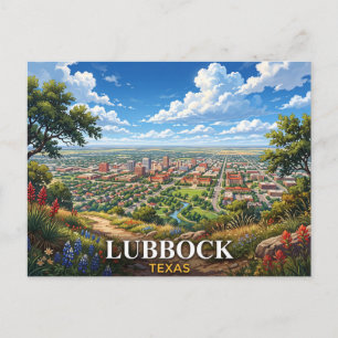 Lubbock Texas Travel Postcard