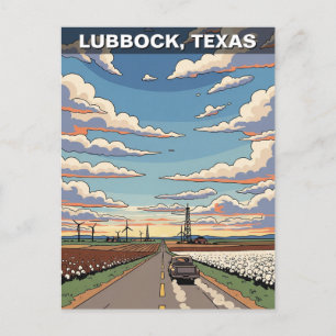 Lubbock Texas Travel Postcard