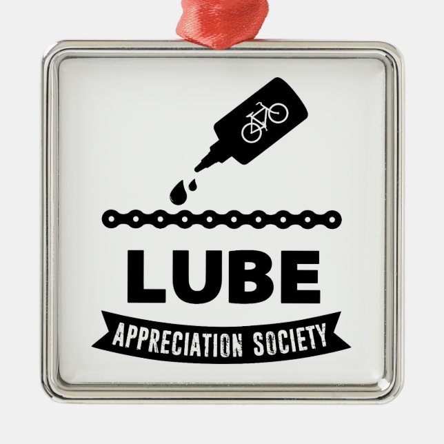Lube Appreciation Society Cycling Metal Ornament (Front)