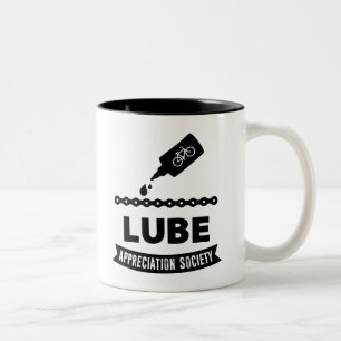 Lube Appreciation Society Cycling Two-Tone Coffee Mug