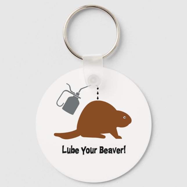 Lube Beaver Key Ring (Front)