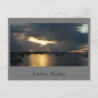 Lubec at Sunset Postcard