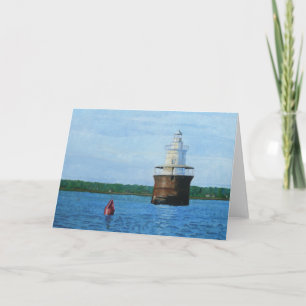 Lubec Channel Lighthosue Painting Card