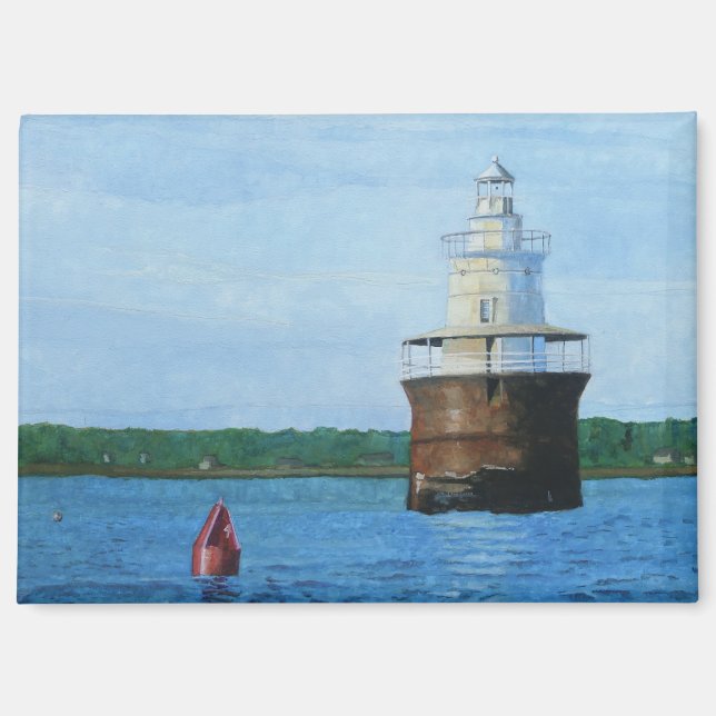 Lubec Channel Lighthosue Painting Magnet (Front)