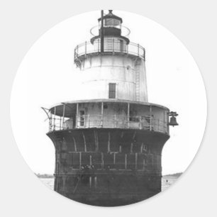 Lubec Channel Lighthouse Classic Round Sticker