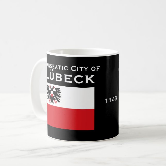 Lubeck - Germany Custom Crest and Flag Mug (Front Left)