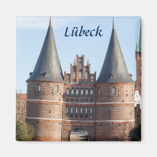Lübeck Holstentor Gate photo Magnet