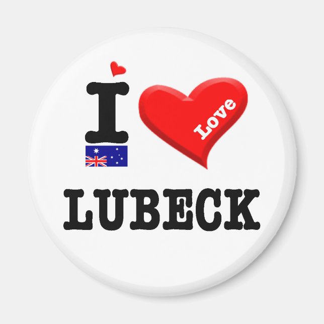 LUBECK - I Love Magnet (Front)