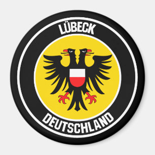 Lübeck Round Emblem Magnet