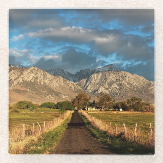 Lubken Canyon Road Glass Coaster (Front)