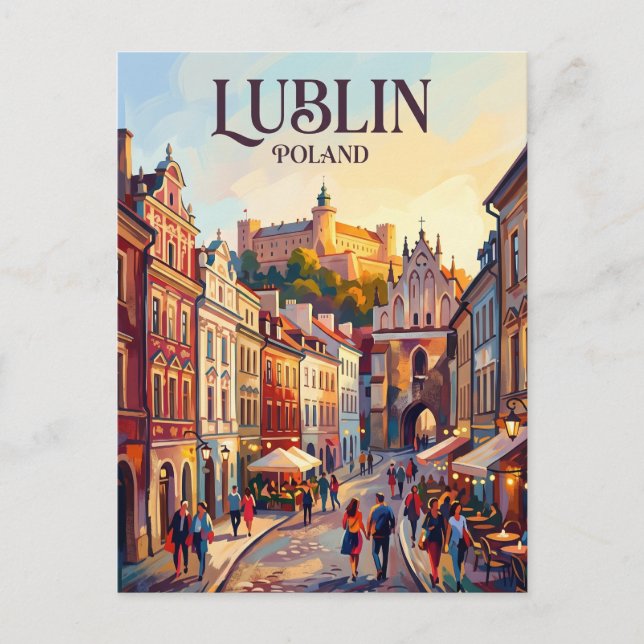 Lublin Poland Postcard (Front)