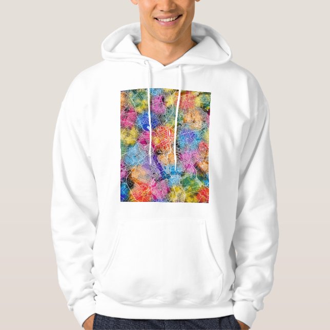 Lubumbashi DR Congo City Map Hoodie (Front)