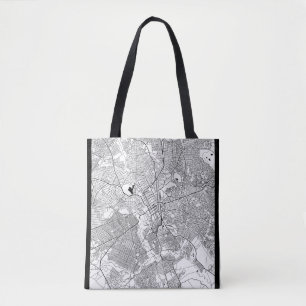 Lubumbashi DR Congo Map Tote Bag