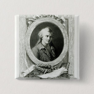 Luc de Clapiers  Marquis of Vauvenargues 15 Cm Square Badge