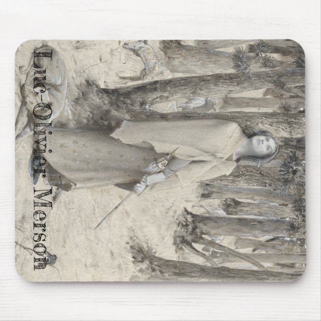 Luc-Olivier Merson Joan of Arc Hearing the Voices Mouse Pad (Front)