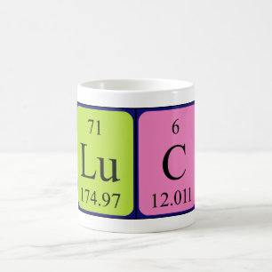 Luc periodic table name mug