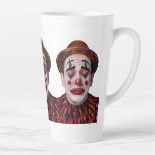 “Luca” After the Laughter Ends – A Clowns Portrait Latte Mug