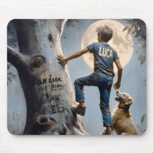 LUCA ~ Birthday Golden Retriever ~ Mousepad