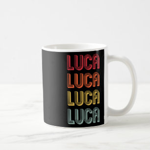 Luca Gift Name Personalised Funny Retro Vintage Bi Coffee Mug