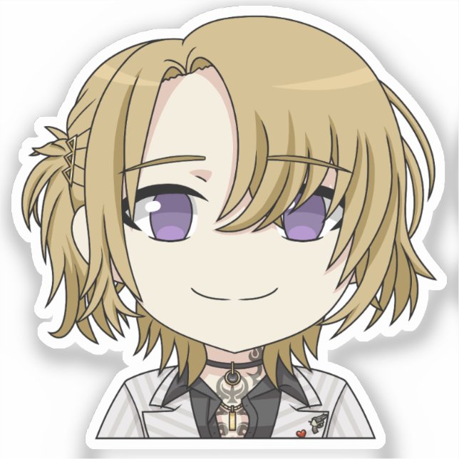 Luca Kaneshiro Chibi Smiling Sticker (Front)