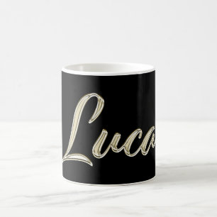 Luca Name whitegold Tasse Teetasse Coffee Mug