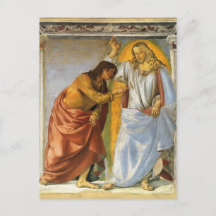 Luca Signorelli: Christ and the Doubting Thomas Postcard