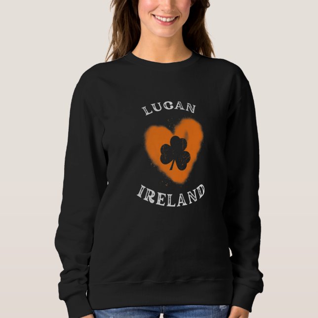 Lucan Dublin Shamrock Gaelic Football and Hurling  Sweatshirt (Front)
