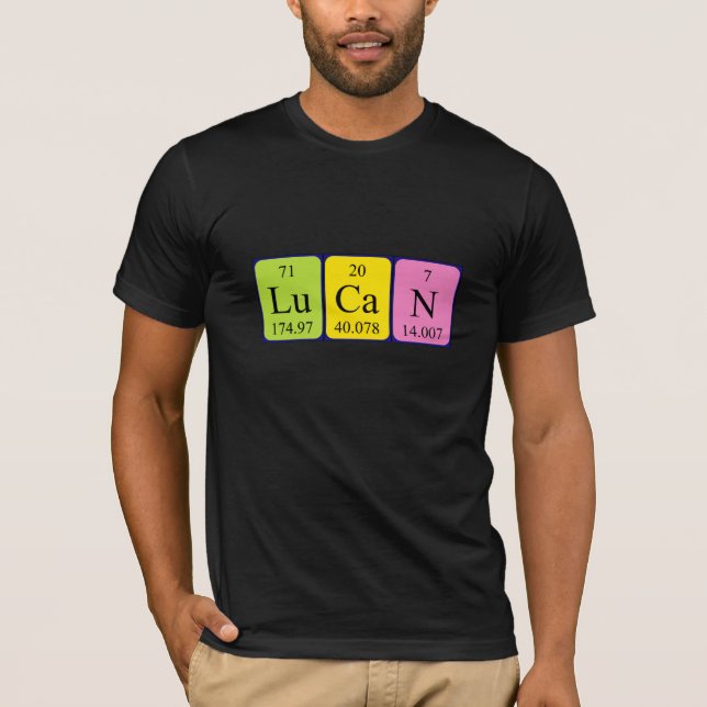 Lucan periodic table name shirt (Front)