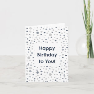 Lucas Confetti Watercolor Dots Birthday Card