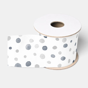 Lucas Confetti Watercolor Dots Ribbon Grosgrain Ribbon