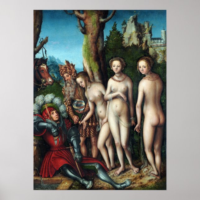 Lucas Cranach the Elder The Judgment of Paris Poster (Front)