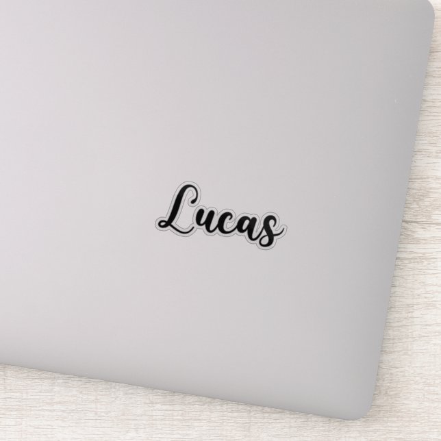 Lucas Name - Handwritten Calligraphy (Detail)