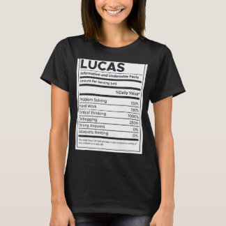 Lucas Nutrition Information Problem Solving Hard W T-Shirt