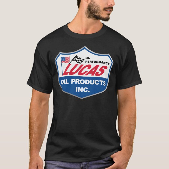 Lucas Oil Racing Logo Essential  T-Shirt (Front)