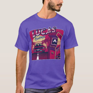 Lucas Personalized Vintage Gamer 80s 90s T-Shirt