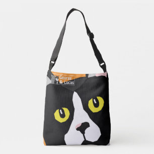 Lucas the cat abstract pop art design bag