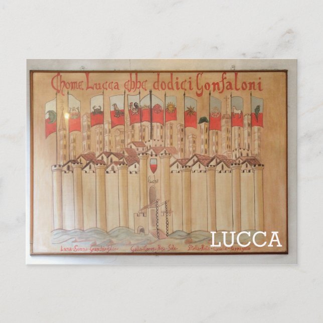 Lucca, Italy Postcard (Front)