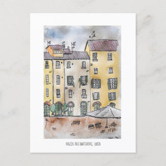 Lucca, Piazza Dell' Anfiteatro Postcard