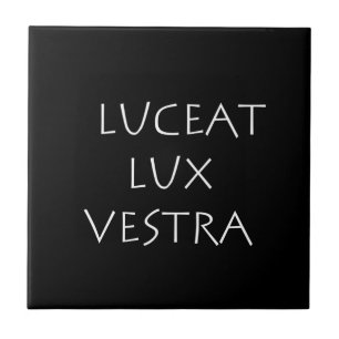 Luceat lux vestra ceramic tile