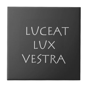 Luceat lux vestra ceramic tile